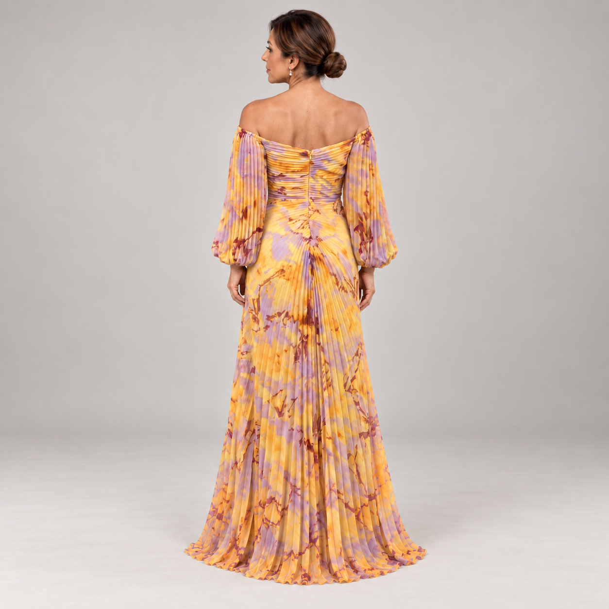 Gregoria™ | Vestido Largo Floral con Escote Profundo