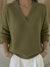 Antonia | Jersey Holgado con Cuello de Pico