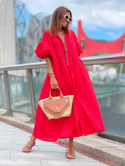 Vestido Phoebe White — Elegancia Atemporal en Algodón Egipcio